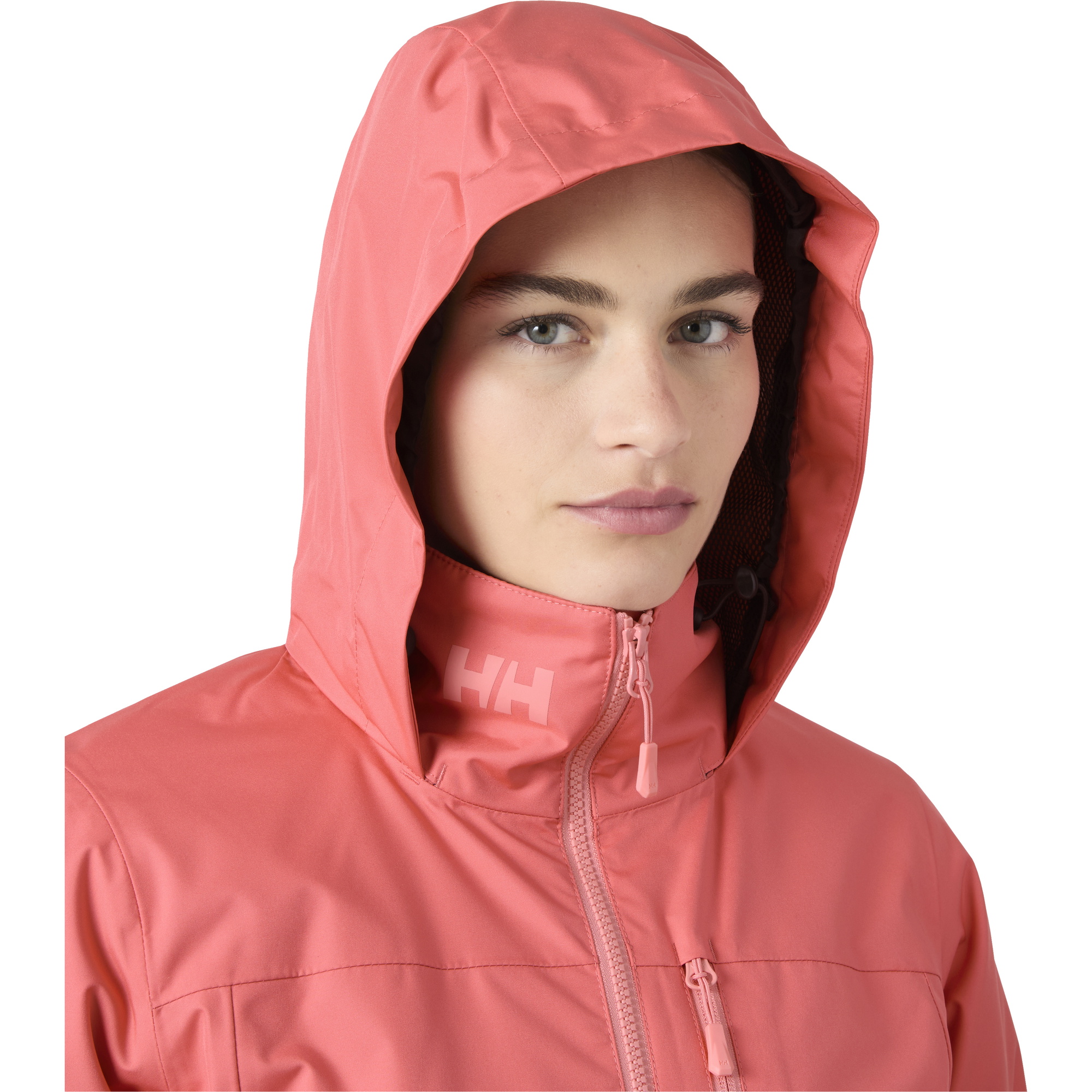 2026 Helly Hansen Dames Crew Hooded Midlayer Jacket 2.0 34447 - Sunset Pink